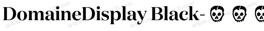 DomaineDisplay Black字体转换